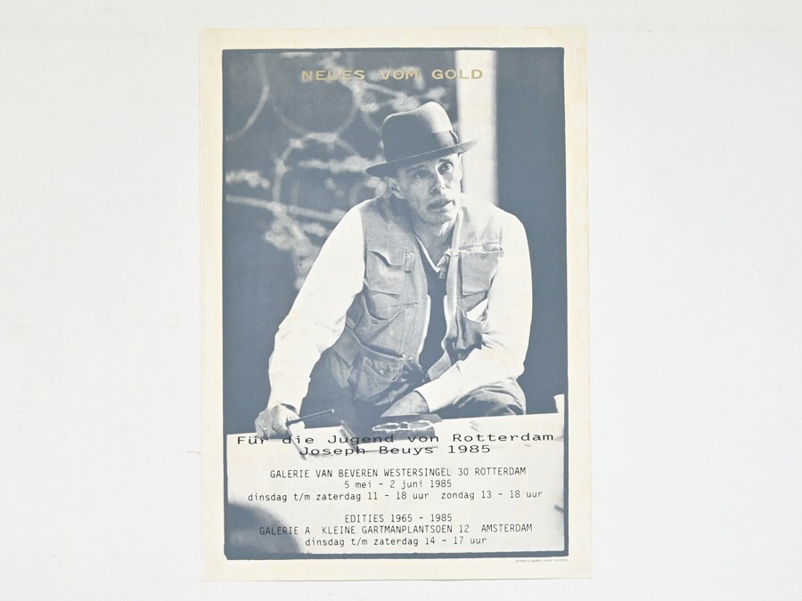 Joseph Beuys Neues Vom Gold Exhibition 1985 Original Poster