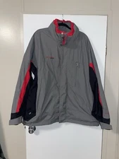 Columbia Core Interchange Jacket Mens Sz XXL Red Black Gray Waterproof Bugaboo