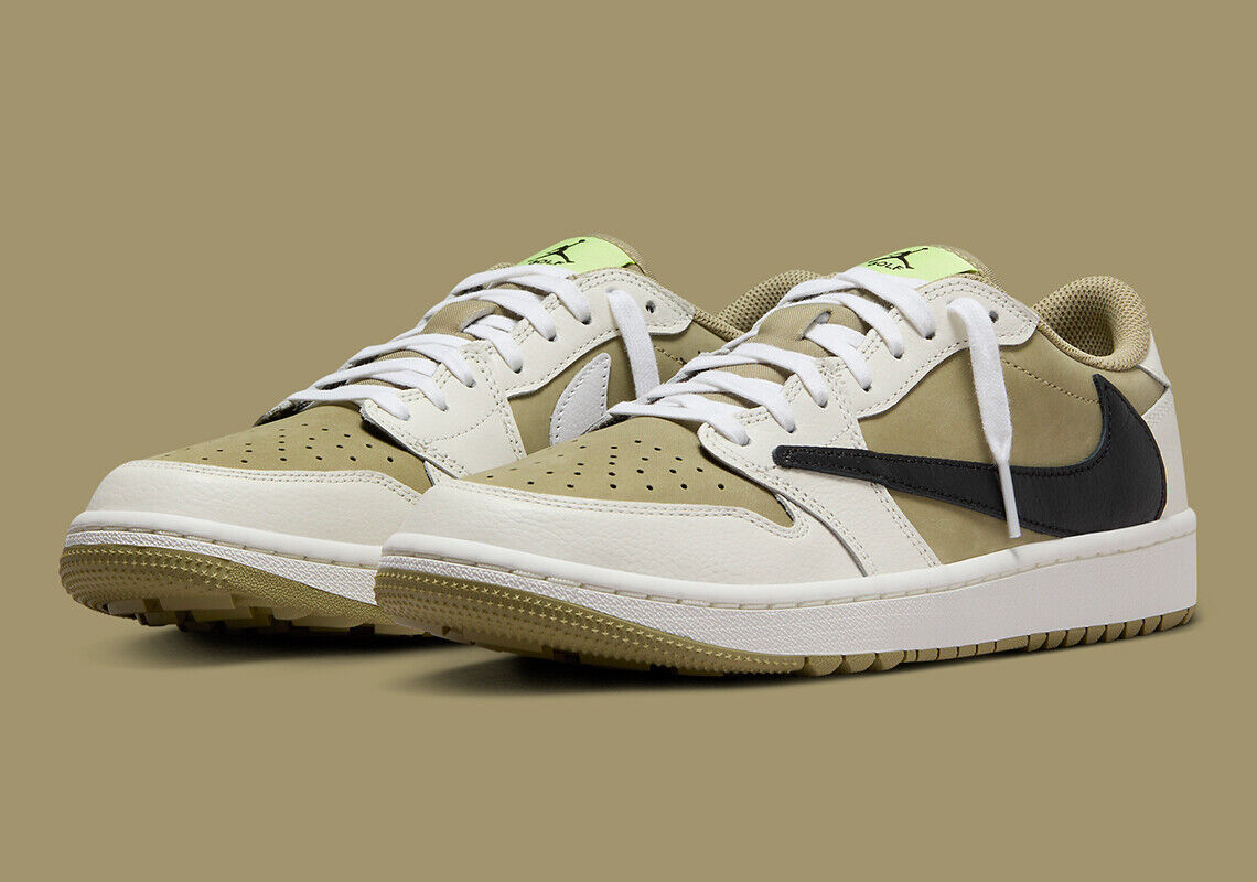 Travis Scott Nike Air Jordan 1 Low Golf NRG Olive FZ3124-200 US Mens 4-14  New