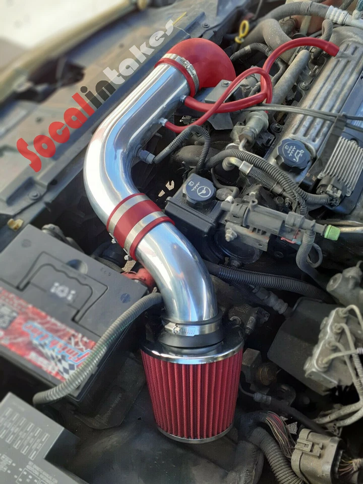 Red Air Intake Kit & Filter For 2002-2005 Pontiac Sunfire 2.2L L4 - Image 2 of 3