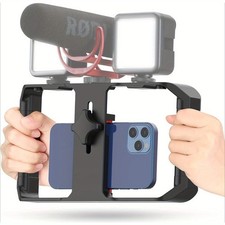 High Quality Durable Smartphone Video Rig with Microphone Stand/Cold Shoe Mounts