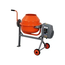 YARDMAX Concrete Cement Mixer Low-Profile Height Portable Stamped Steel Drum