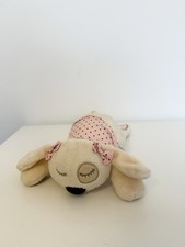 Mamas & Papas Sleepy Heads Pink Top Puppy Dog Comforter Soft Toy Plush Closedeye