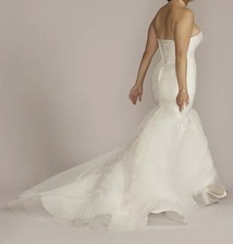 Oleg Cassini White Bridal Gown CWG926 Size 12