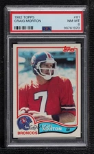 1982 Topps Craig Morton #81 PSA 8