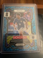 2026 Panini Prizm Monopoly FIFA World Cup Warren Zaire-Emery #11 Blue Wave SP