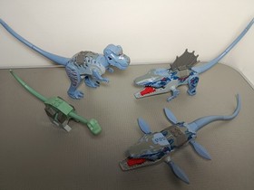LEGO Dinosaurs 2001 Bundle 6720 6721 7002 T-rex Mosasaurus Dimetrodon