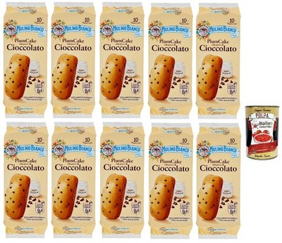 Mulino Bianco Plum Cake al Cioccolato 10x350g, Kuchen mit Schokoladenchips+Polpa