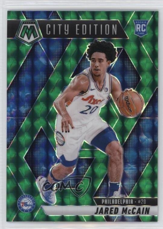 2024-25 Panini Mosaic City Edition Green Prizm Jared McCain #277 Rookie RC 9p5