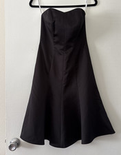 Davids Bridal Black Short Strapless Dress Sz 2 Party Cocktail Sexy