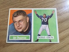 1957 Topps Art Donovan Football Card Colts #65 NM