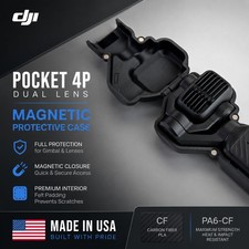 Protective Magnetic Gimbal Lens Case Cover for DJI Osmo Pocket 4P - Black