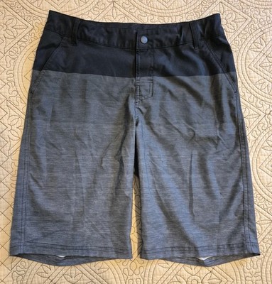 Art Class Boy's Youth 18 Swim Trunks Snap Black Gray