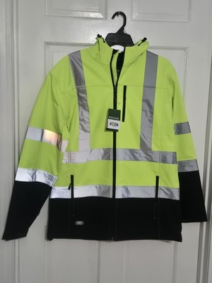 Key Crawford Rip Stop Hi VIsibility Jacket NWT 2XL work Hi VIZ
