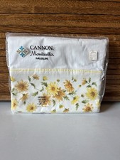 Cannon Monticello Muslin Full Flat Sheet 81x108 Made In USA All Cotton