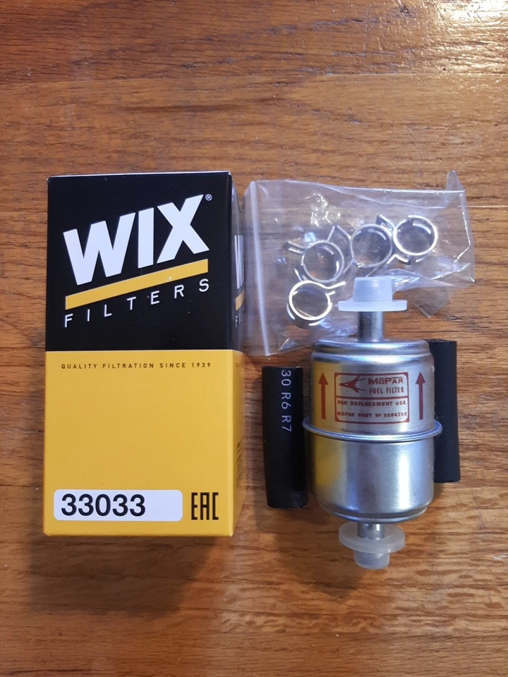 Filtro de combustible estilo fábrica Mopar 1960-1966 WIX. NUEVO 198 225 318 383 413 440 426 Foto 2 de 4