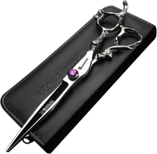 7" 7.5" 8"9" Professional Hairdressing Scissors Barber Salon Hair Cutting Dragon