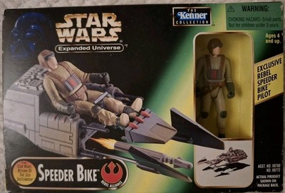 Star Wars Expanded Universe SPEEDER BIKE  W/ REBEL PILOT 1997 NEW FREE SHIPPING