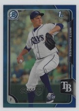 2015 Bowman Chrome Prospects Blue Refractor 73/150 Matt Andriese #BCP67 0k0