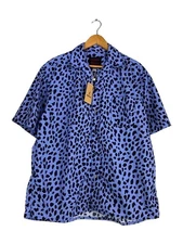 WACKO MARIA GMJ3 S3021 Short Sleeve Shirt L Nylon Blue