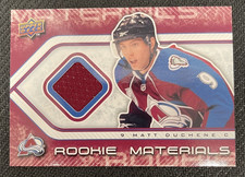 2009-10 UPPER DECK SERIES 2 MATT DUCHENE ROOKIE MATERIALS