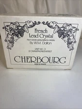 W.M.Dalton Cherbourg Crystal Champagne/Sherbet Glasses Unit 3 - Set of 2 - New