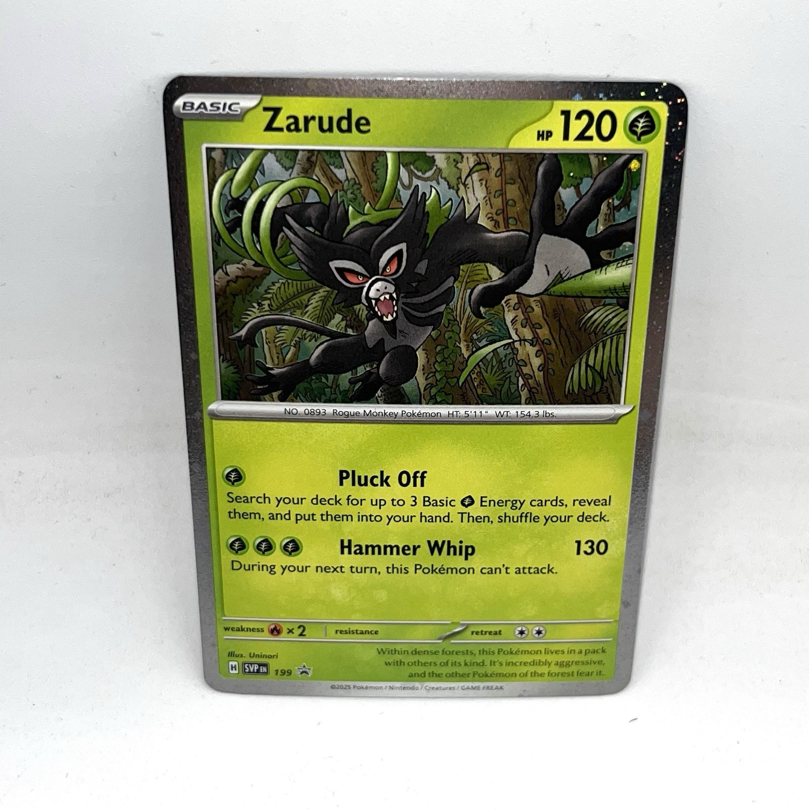 Zarude 199 Scarlet & Violet Black Star Promo Cosmos Holo Pokemon TCG