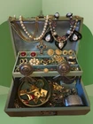 Vintage Estate Costume Jewelry Lot Retro MCM To 80s Bold Chunky Gripoix Runway