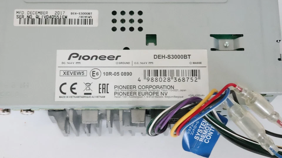 Pioneer DEH S3000BT Autoradio mit CD Player Bluetooth USB TOP - Bild 4 von 4