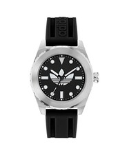Adidas Originals Black Unisexs Analogue Watch Discoverer One AOSY25021