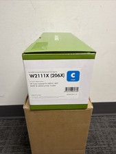 Compatible HP 206X High Yield Cyan LaserJet Toner Cartridge, W2111X New