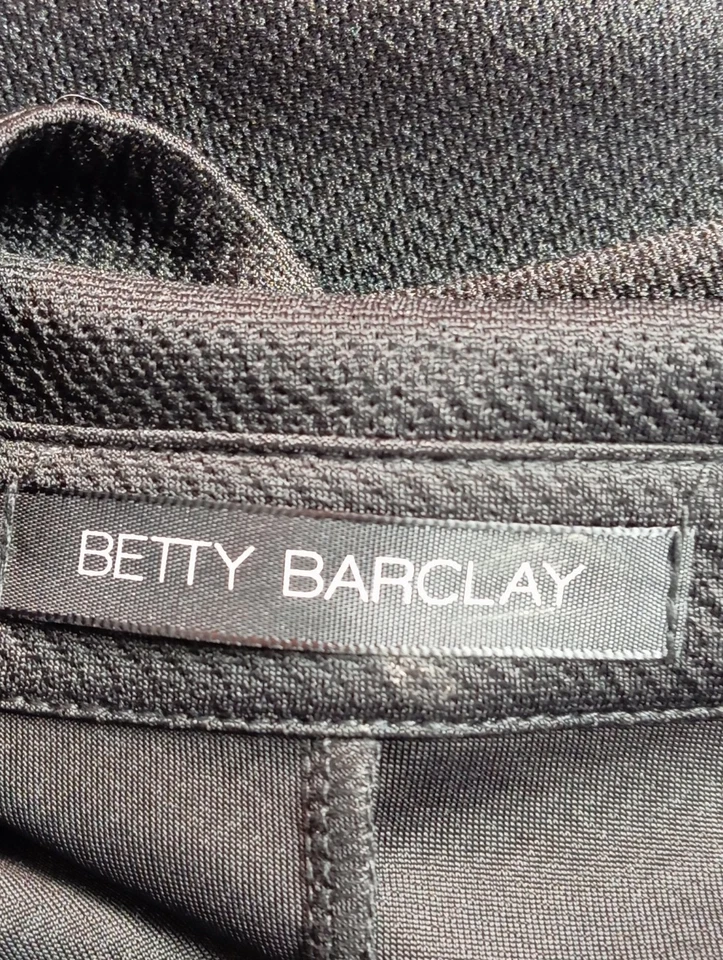 BETTY BARCLAY Robe à manches longues Dames Robe T EU 44 noir style décontracté - Photo 4/4