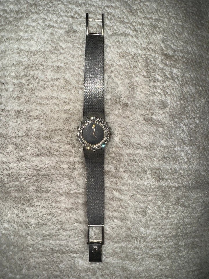 Reloj Audemars Piguet Vintage Mujer Oro Blanco Bisel Diamante 15 mm, Circa 1974 Foto 3 de 4