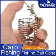 Cebo de pesca trampa jaula alimentador cesta soporte señuelo grueso alimentador...