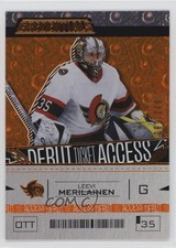 2023-24 Credentials Debut Ticket Access Orange 89/249 Leevi Merilainen #178 17ar