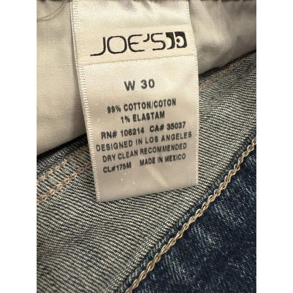 JOE’S JEANS Denim Shorts Lace Overlay Size 30 Cottagecore - Image 3 of 4