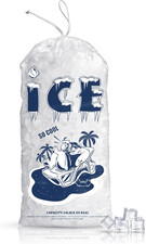 50 Pack Ice Bags 10 Lb, Heavy-Duty Ice Bags with Drawstring,Portable Ice Cube St
