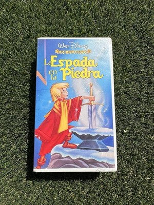  La Espada En La Piedra  VHS Sword In The Stone Spanish Version Walt Disney