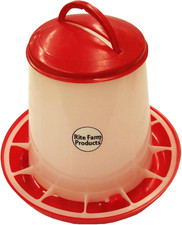 Small HD 2 Pound Chicken Feeder LID  Handle Poultry Chick