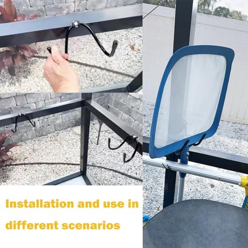 Non Rust Pool Pole Hangers - Ideal Pool Fence or Wall Mount Storage Hooks for 