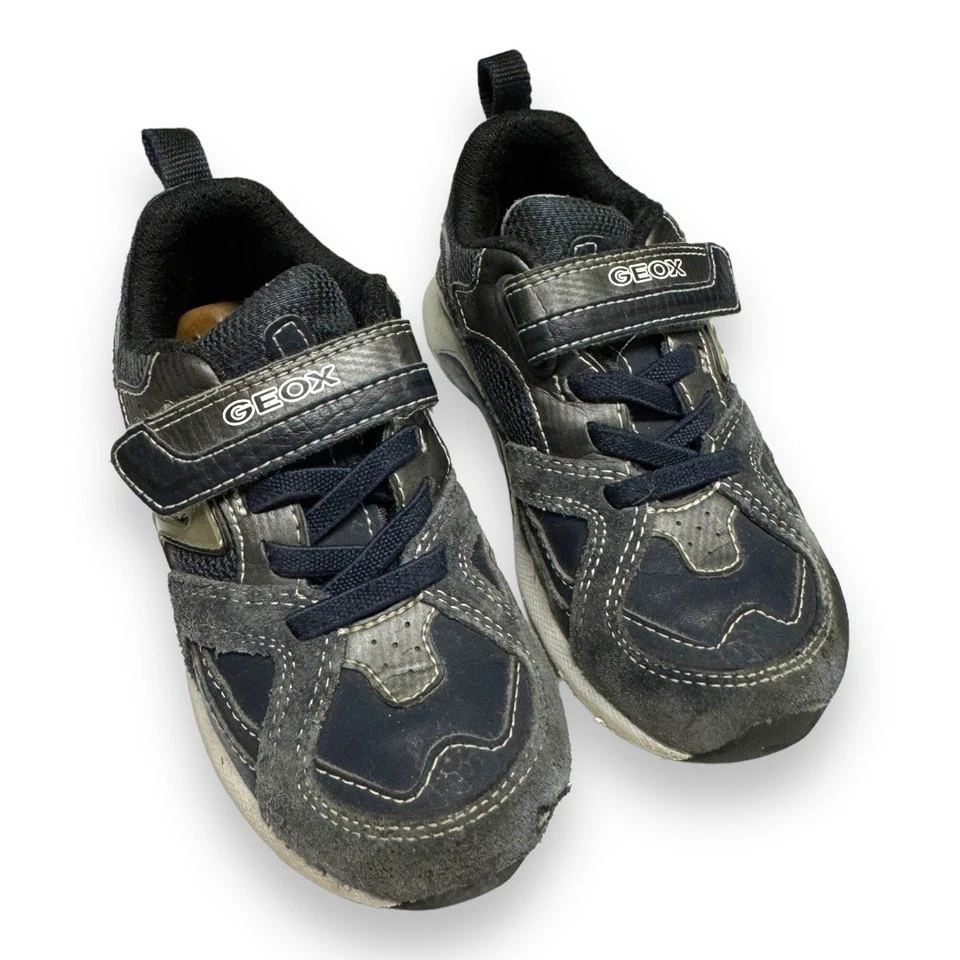 GEOX Niños Zapatos Talla 9 EE. UU. 26 UE Tenis Correa Táctil Cierre VER FOTOS Foto 2 de 4