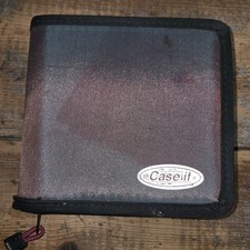 Case it Cd Case Holder Organizer Holds 24 Zippered Purple - Full Of Enya CDs