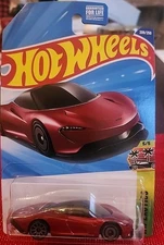Mc Laren Speedtail 2024 Hotwheels Exotics Limited Edition  Red Diecast Car 1:64