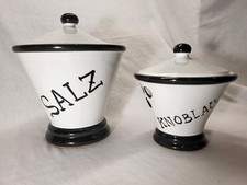 2x Vorratstopf Salz Knoblauch