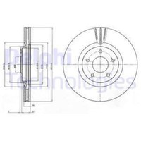 Delphi 2X Bremsscheibe Vorne Ø320Mm BelüFtet FüR Nissan Qashqai +2 I J10 JJ10