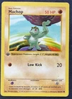 Pokémon TCG Machop 42/102 Base Set First Edition Shadowless Common Vintage