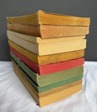 Vintage Paperback Books Fiction Shelf Staging Decor Photo Props Interior Design