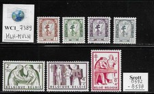 WC1_7389. BELGIUM. 1955 PRO TUBERCOLOSIS CURE set. Scott B592-B598. MLH-MVLH