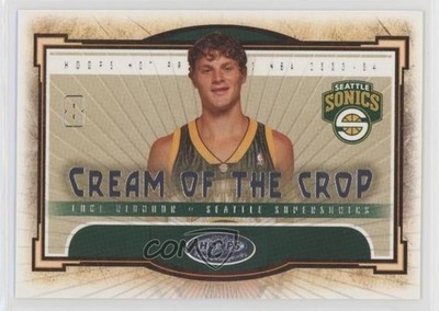 2003-04 Hoops Hot Prospects Cream Of The Crop Luke Ridnour #6COC Rookie RC 0f6w