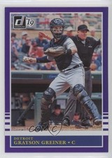 2019 Panini Donruss Retro 1985 Holo Purple Grayson Greiner #205 1s8
